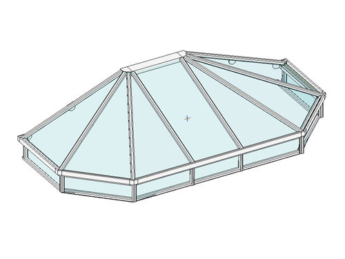 Aluminiumvordach Athen 3 Bild