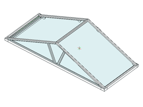 Aluminiumvordach Rom Bild